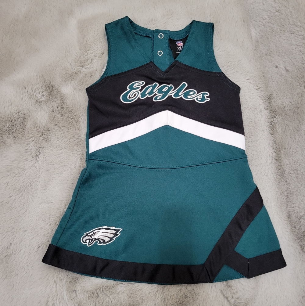 Nfl Philadelphia Eagles Cheerleader Toddler Girl Outfit - Picture 3 of 7